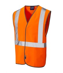 LEO WORKWEAR LAPFORD ISO 20471 Cl 2 Railway Waistcoat
